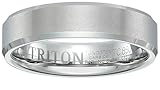 Triton Men's Tungsten 6mm Bevel Edge Comfort Fit Band Size 9 [並行輸入品]