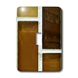 3dRose LLC lsp_34845_1 Copper Brown and Gold Glass Single Toggle Switch