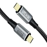 DCHAV USB4 ケーブル Thunderbolt 4 Thunderbolt 3 対応 USB C to USB C ケーブル 40Gbps 8K 60Hz 映像出力 PD 100W 20V 5A 超急速充電 ナイロン編み スマホ タブレット Switch などType-C機種対応 (0.5m)
