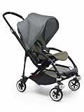 Bugaboo Bee 3 Black Frame Stroller With Dark Khaki Seat (Grey Melange) by Bugaboo [並行輸入品]
