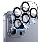 ZEESEA カメラフィルム iPhone 15 Pro/iPhone 15 Pro Max 用 カメラ保護 黒縁取り カメラカバー レンズカバー 耐衝撃 高透過率 露出オーバー防止 アイフォン15プロ/15プロマックス 対応 2枚セット RXZER03