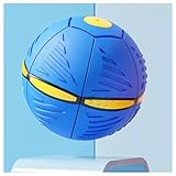 犬 ペット おもちゃ ufo ボール, 犬 フリスビー カラフルなライトで 犬 おもちゃ ボール, インタラクティブな犬のおもちゃ 大型犬 おもちゃ,Blue-1PC