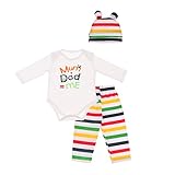 Dovewill キッズ　可愛い　コットン　帽子　シャツ　パンツ　3点セット　普段着　全3サイズ5パタン - 文字, 90センチ