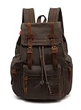 Abshoo Vintage Canvas Rucksack Backpack For Travel Casual Daypacks (Army Green) [並行輸入品]