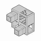 アーテック ArTeCブロック ハーフ B 単品 8個セット 77791 薄グレー