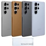 Galaxy S25 Ultra ケース 純正 レザーケース Kindsuit Case EF-VS938 海外純正品 YUNAYUSHINクリーナー セット (キャメル)