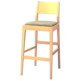 オリバー ダイニング ハイカウンターチェア 木製 布 ナチュラル×オフホワイト (S・CW-5060・NA・ST+DF-40A)