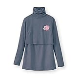 【Disney】ディズニー　授乳対応産後あったかインナー　ミニーマウス　チャコール　Ｌ