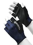 Berettaメンズメッシュハーフフィンガーシューティンググローブ ブルー