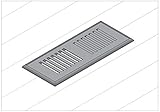 moldingsonline自然レッドオークサテンサーフェスVent 4" x 12" x 1" 1