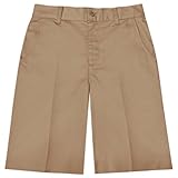 教室Uniforms 52945レディースMissy 10-inフラットフロントBermuda Shortカーキ