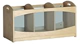 ECR4Kids Birch See Through 3 Compartment Storage Unit [並行輸入品]