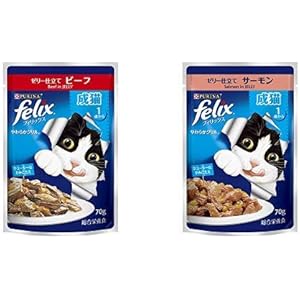 【セット買い】フィリックス やわらかグリル ゼリー仕立て キャットフード ビーフ 成猫用 70g×12袋入 (まとめ買い…