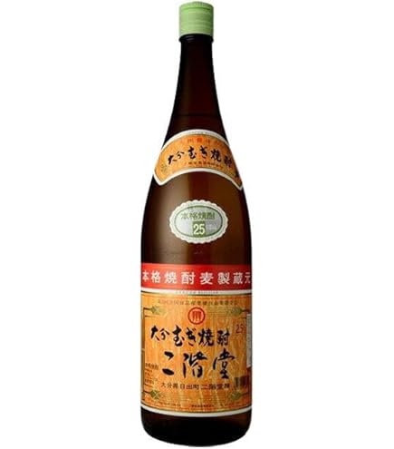 Amazon.co.jp: 〔麦焼酎〕 大分むぎ焼酎 25度 二階堂 900ml 6