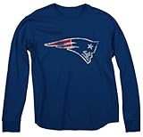新しいEngland PatriotsサイズXL XLネイビーブルーロングスリーブ熱ワッフルシャツNFL Authentic