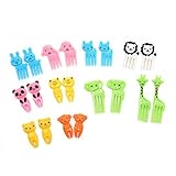 buorsaキュート動物Food Picks and Forks for Kids 20個