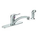 Moen 8707 Commercial M-Dura Kitchen Faucet with Side Spray 1.5 gpm, Chrome [並行輸入品]