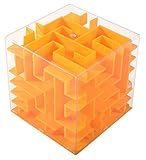 Zeroyoyo 3d Maze MoneyボックスクリエイティブLabyrinth貯金箱子供ギフト1pcs (イエロー)
