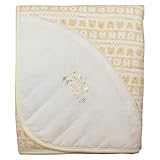 《年間定番》Babbun(バブーン)【日本製】天竺JQクマ顔ボーダーPtアフガン 85cm×85cm/クリーム NO.KK-31-2524