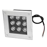 AC85-245V 9WイエロースクエアLEDガーデン風景埋没フラッドライト