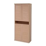 下駄箱　ルーバーシューズボックス 幅75 (2個組)　SGT-0102SET (SGT-0102SET-na　ナチュラル)