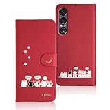 Qribo Oppo Reno7 A ケース 手帳型 Oppo Reno9 A ケース 手帳型 オッポリノ9a カバー OPG04 ケース シンプルなのに可愛いデザイン エンボス加工猫柄 うれしい気持ち 6.4インチ対応 Reno7a スマホケース Oppo ネノ9a ケース おっぽ スマホ Reno7 A ケース 薄型 防水 の耐久性 滑り防止 美しい 贈り物 友達 - 赤