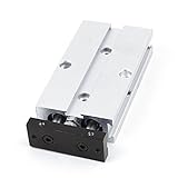 TN10x25 10ミリメートルX 25ミリメートルダブルロッドアルミ合金の空気圧エアシリンダ