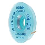 ホーザン(HOZAN) ハンダ吸取線 ウィック 鉛フリーハンダ対応 線幅2ｍｍ 全長1.5ｍ HS-380-2.0