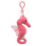 5.5 Seahorse Plush Stuffed Animal Clip Keychain by Wildlife Artists