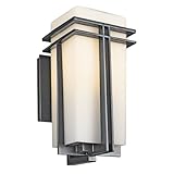 Kichler Lighting 49201BK FL Tremillo 14-1/2-Inch Light Fluorescent Outdoor Wall Lantern, Black with 