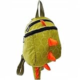 子供 キッズ リュック 恐竜 トゲトゲ シッポ デイパック ナップザック (グリーン)
