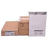 【ケース販売】 伊藤忠リーテイルリンク 業務用 OPP袋 テープ付き (フタ付) 片面ホワイト印刷 透明 封筒 包装 ラッピング 袋 厚さ0.03mm 【A4サイズ用】 100枚入×20パック