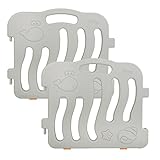 ifam シェルベビーサークル用パネル2枚セット 連結して拡張可能 if02 (グレー)