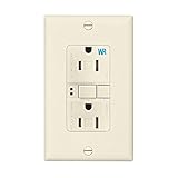 Eaton GFCI Self-Test 15A -125V Tamper & Weather Resistant Duplex Receptacle with Standard Size Wallp