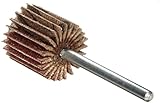 Merit Micro Mini Grind-O-Flex Abrasive Flap Wheel, Round Shank, Aluminum Oxide, 5/8" Dia., 5/8" Face