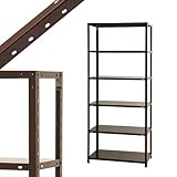 スマートラック NSTR-767 幅90×奥行45×高さ210cm 6段 ブラウン 40㎏/段