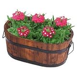 コーナンオリジナル 焼杉製楕円形プランター S