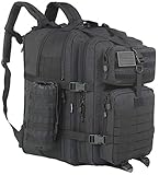 GZ XINXING 64L L 3日 MOLLE アサルトパック ミリタリー タクティカル アーミー バックパック バグアウトバッグ リュックサック デイパック, ブラック, 45L - 64L, リュックサックバックパック