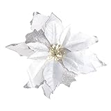 Ciciストア10個クリスマスツリー装飾人工花 S ホワイト cici store