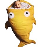 Tortor 1bacha(JP)　男女兼用　おくるみ　寝袋　ベビー　シュラフ　秋冬　赤ちゃん　サメの形　男の子　女の子　柔らかい肌触り　0-1歳　出産祝い　新生児　綿100％　防寒　寝冷え対策　黒　