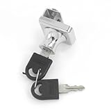 uxcell ガラスドアロック　セルティーロック　鍵2個　　キャビネット　　リム