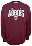 NCAAテキサスA & M Aggiesメンズ安全2クルーネックフリースシャツ、小さな、マルーン