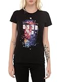 Doctor WhoターディスGalaxy Girls Tシャツ2 x l カラー: ブラック