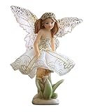 手作り　工芸品　ガーデンオーナメント　インテリア　置物　飾りテープ　ホーム装飾品　結婚祝いに　誕生日　ギフト　プレゼント　欧式　花の妖精　人形（天使＃04）