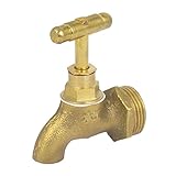 uxcell　給水栓　マット金色　金属　3/4BSP