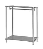 軽量アルミ製 ワードローブ ロータイプ 薄型 奥行36cm 高さ115cm 幅バリエーション55～150cm (70cm)