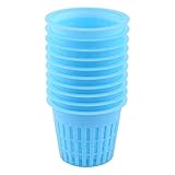 Eboxer　ポットネット　水耕栽培　10個入　セット　カップ　６つの色を選ぶことができる　植物　工具　ラスチック製(ブルー)