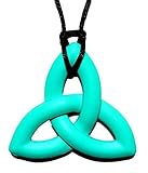 Peacemaker Jewelry Trinity Knot Silicone Teething Pendant Necklace (Turquoise) by Peacemaker Jewelry