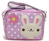 ポップンロール 通園バッグ H１８×W２４×マチ１１cm ウサギ 保育園 幼稚園 バッグ (パープル)