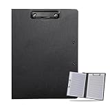BEYOURCHOI バインダー A4 2つ折り クリップボード バインダー a4 ルーズリーフ バインダー A4/A3適用 クリップボード プレゼント ギフト 贈り物 PU ファイル 文房具 バインダー 事務用品 現場仕事 便利グッズ 文具 文房具 便利 人気 (ブラック)